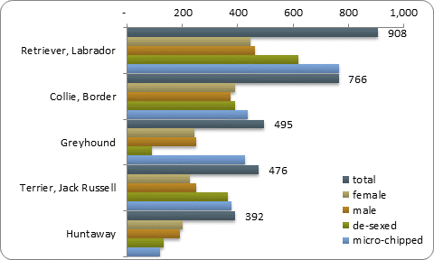 D2b top five pure breeds