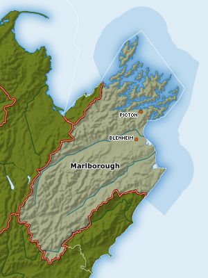 Map of Marlborough Region