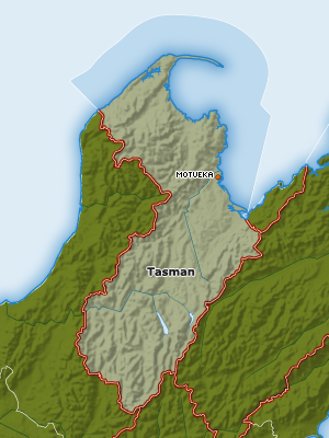 Map of Tasman Region